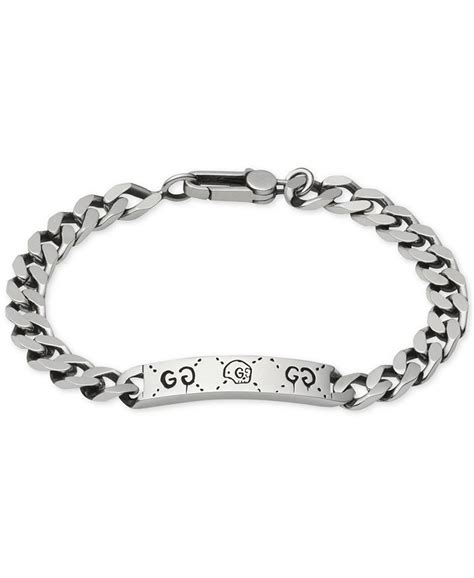 gucci yba455321001019|Gucci Silver Ghost Chain Bracelet .